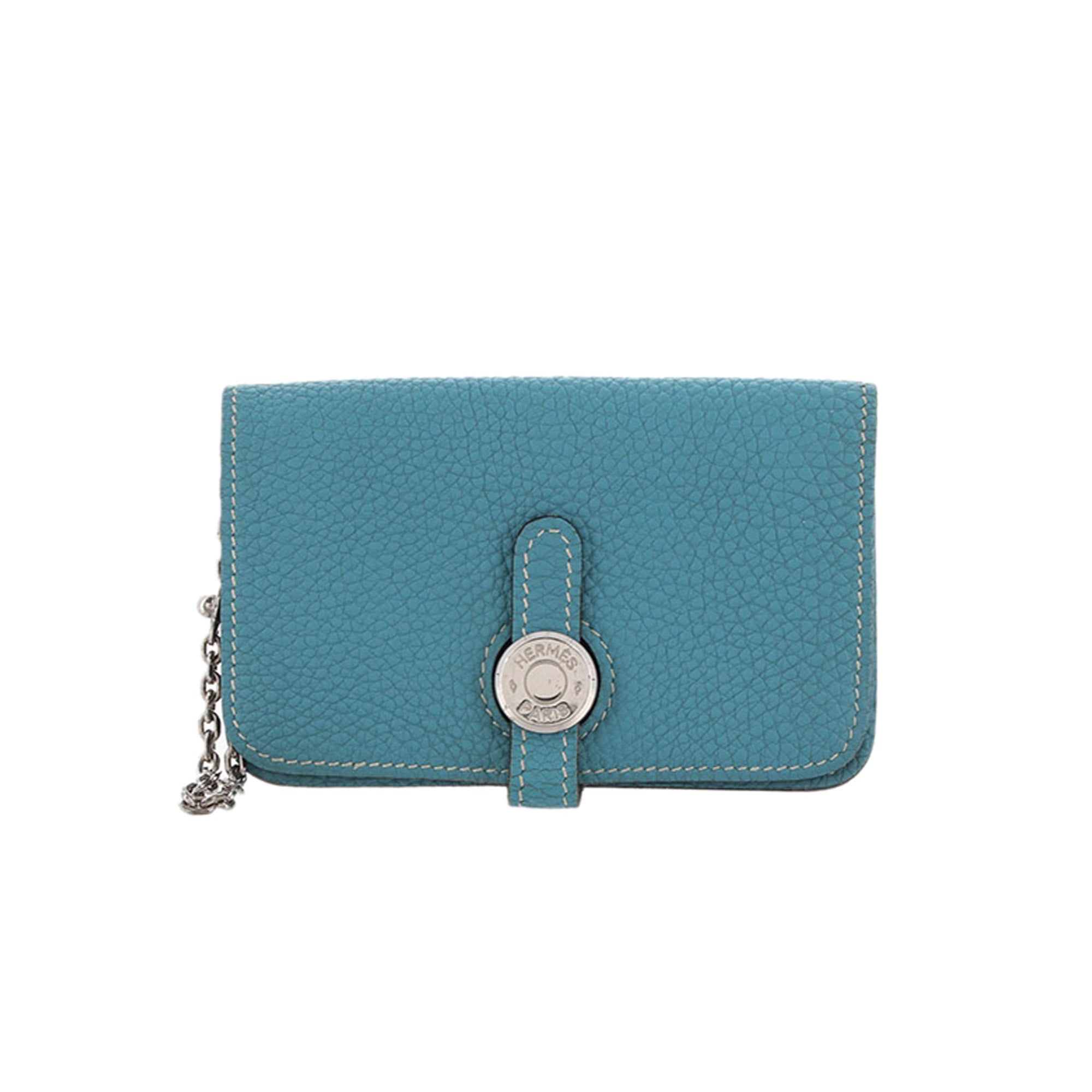 Hermes Blue Dogon Coin Pouch