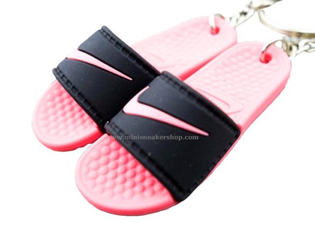 pink and black flip flops