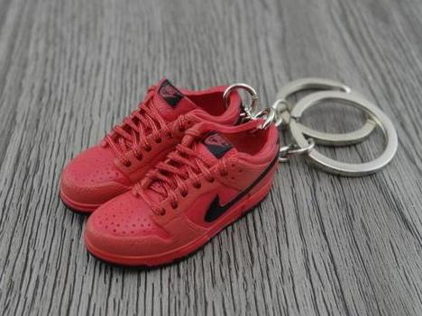 mini nike shoe keychain