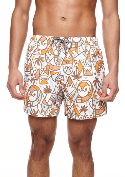 Boardies® X Don Pendleton Owl Mid Length Shorts