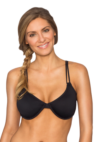 Double Strap Underwire with Removable Cup