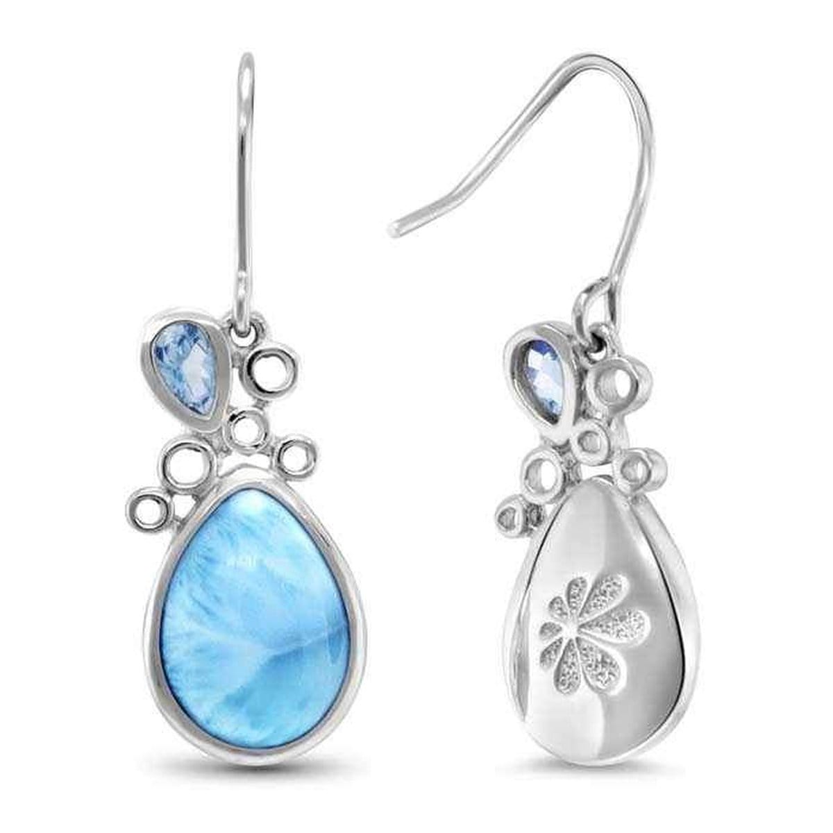 Siria Earrings - Esiri00-00-Marahlago Larimar-Renee Taylor Gallery