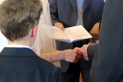 Daughter on her wedding day