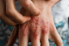Severe hand eczema