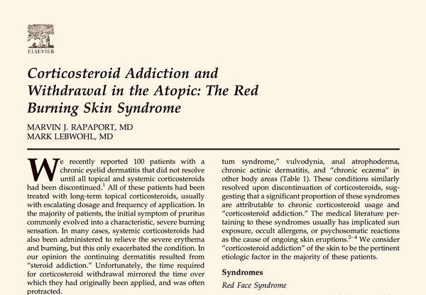 Steroid addiction and withdrawal TSW research