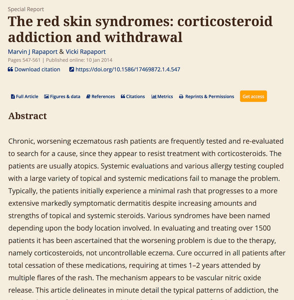red skin syndrome TSW side effects