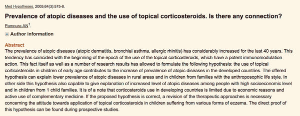 Topical steroid withdrawal TSW research