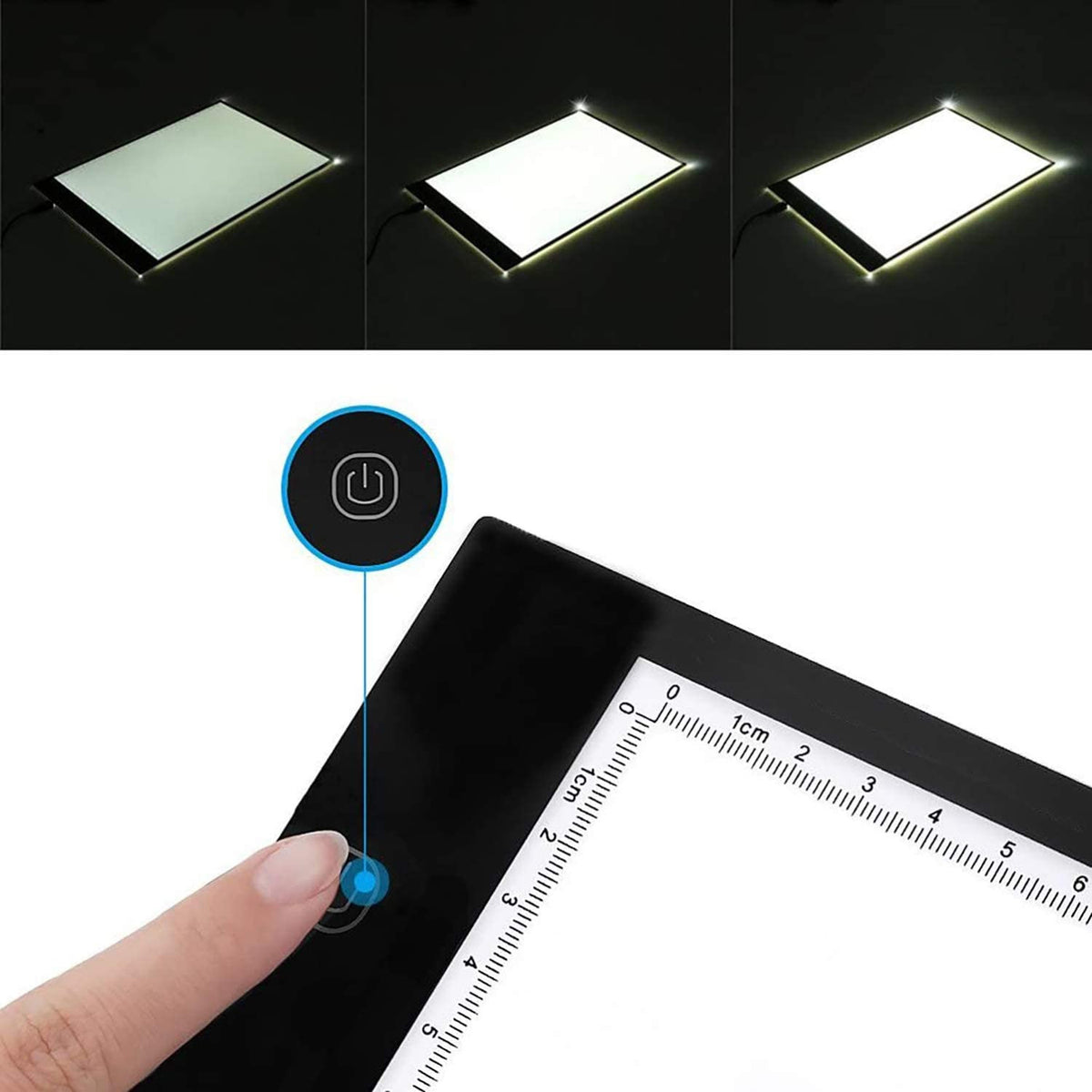 Lichte tabel Tekening A4, LED-verlichting Tabletverlichting van de Mic foto