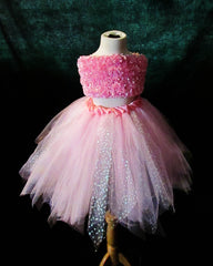 Ladies Baby's Breath Pink Sparkle Tutu Skirt
