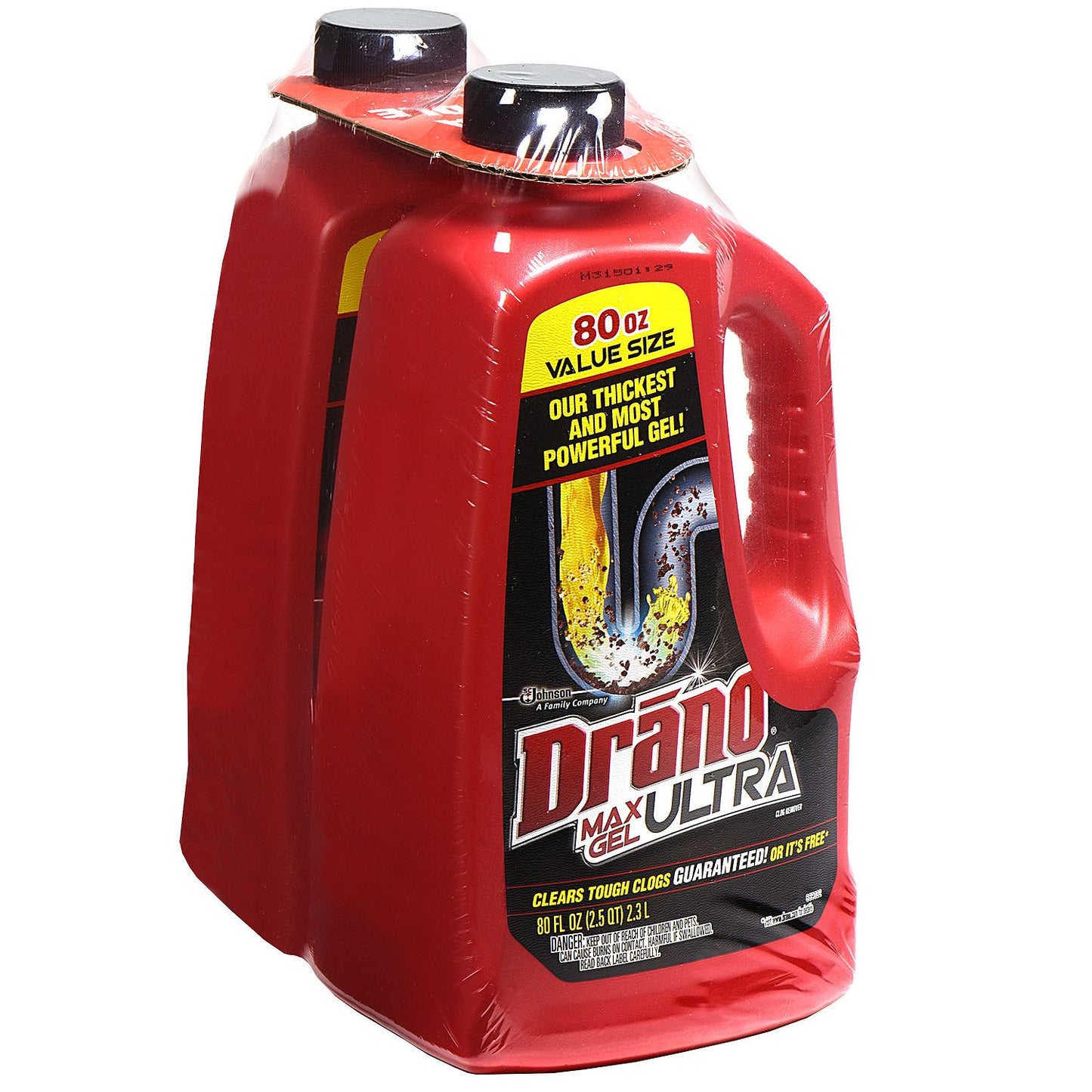 drano max ultra gel 80 oz 2 pk