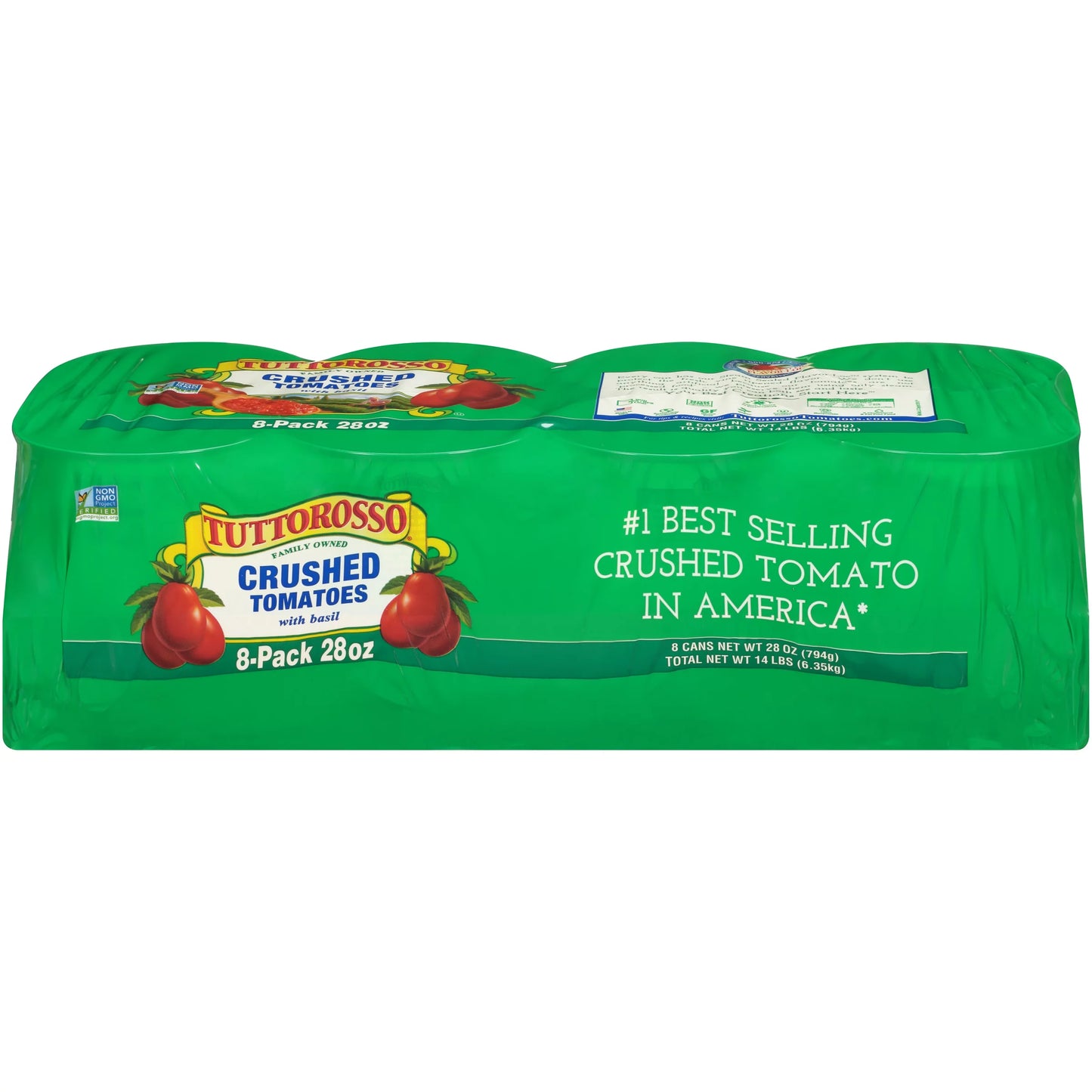 Tuttorosso® Crushed Tomatoes with Basil 8-28 oz. Cans