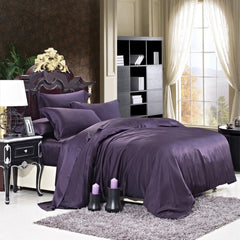 22 momme Purple Luxuer Silk Duvet Cover - LUXUER Silk & Pearl