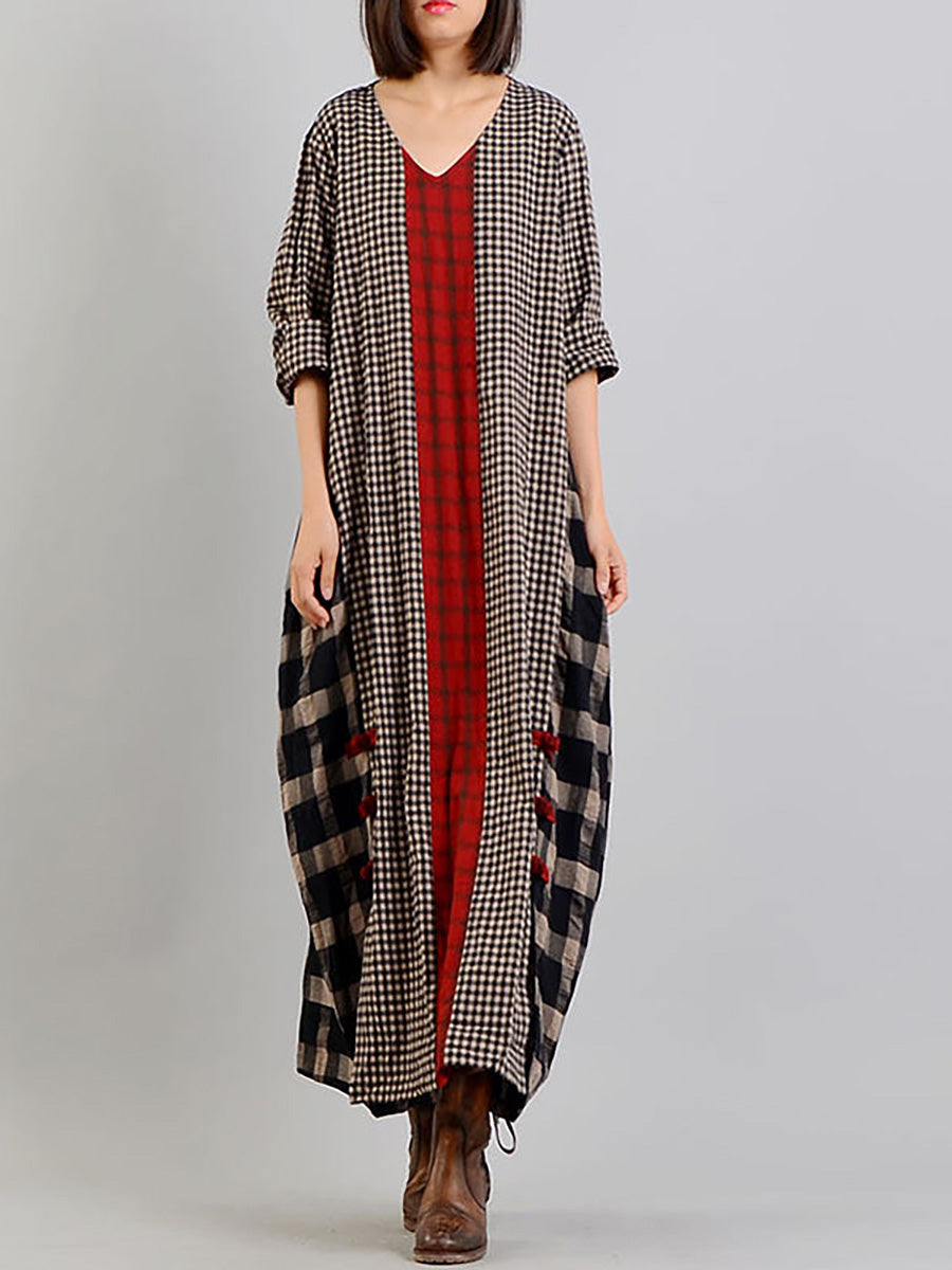 checkered retro dress