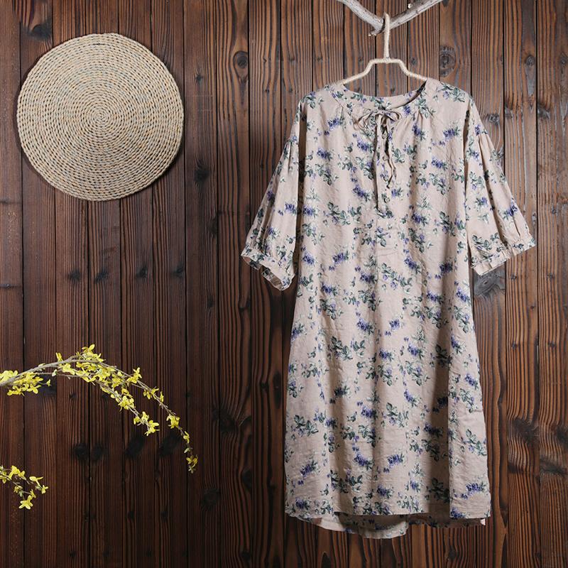 short sleeve loose dress