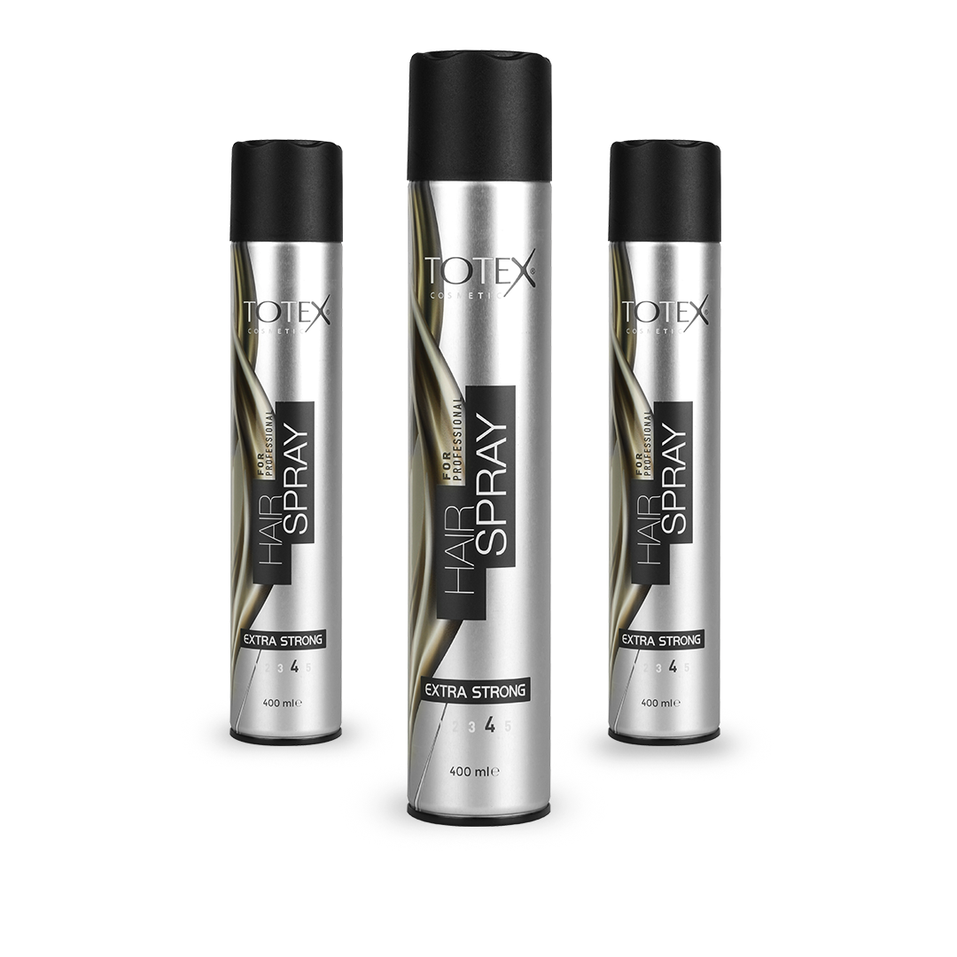TOTEX Extra Strong Aerosol Spray 400 ml- Aerosol special hair spray fo –  Strength & Shine