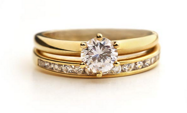 gold wedding ring for bride