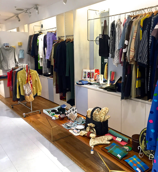 Marimekko vintage rack in Kyoto