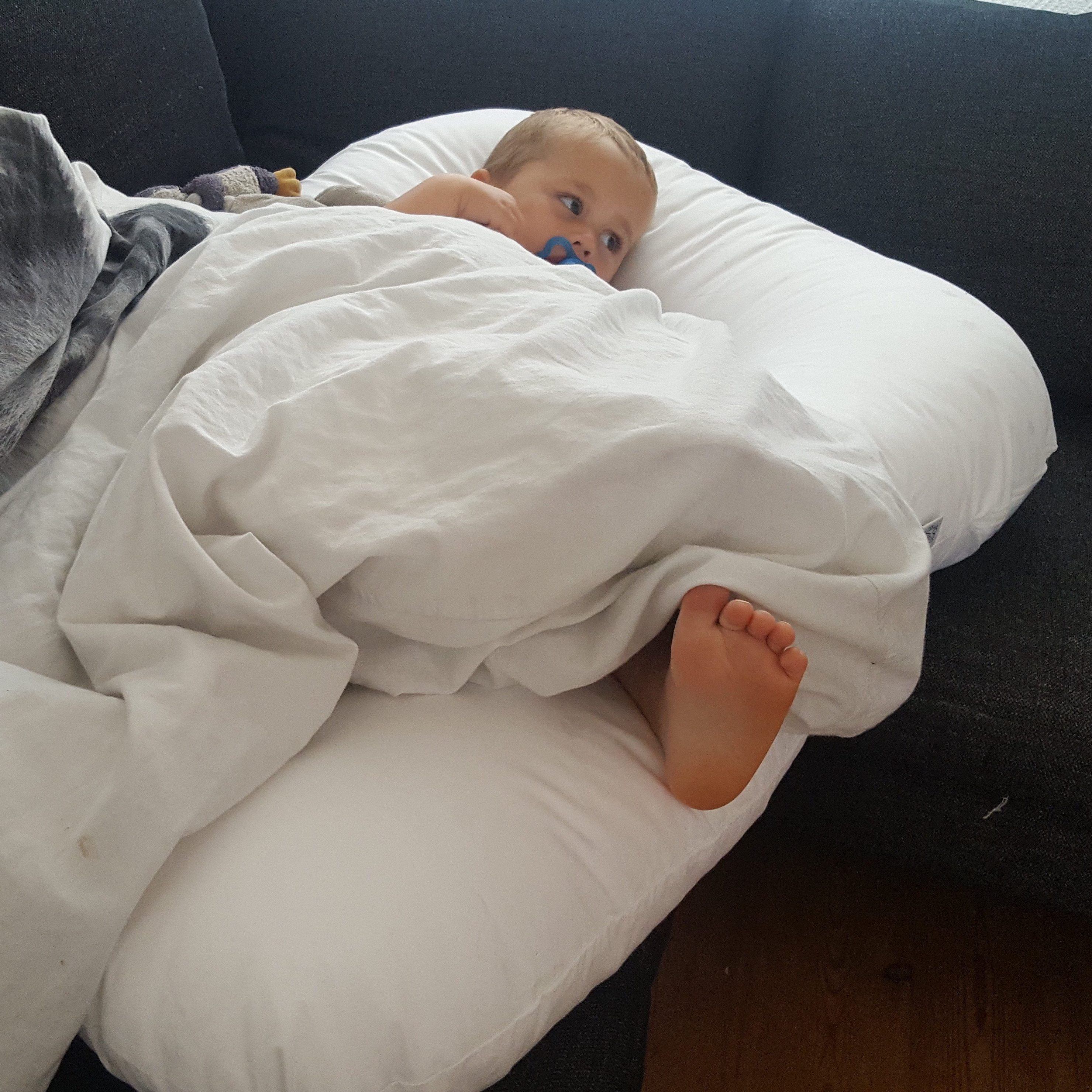 babypude - Juniorpude inkl. betræk - Comfort U Junior fra Fossflakes - Fossflakes - MamaMilla.dk