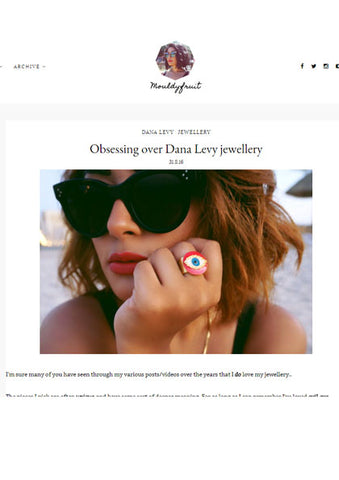 Dana Levy Evil Eye Jewellery Featured on Mouldy Fruit Blog