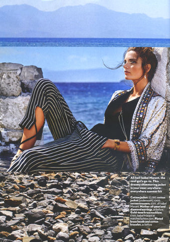 Dana Levy Multi Tassel Bead Drawstring Bracelet featured in Red Magazine