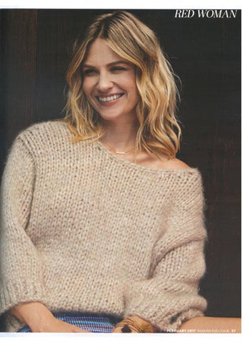 January Jones Featured in Red Magazine with Dana Levy Multi Tassel Beaded Bracelet 