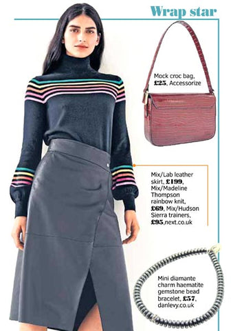 The Sunday Post featuring Dana Levy's Mini Diamante Charm Haematite Gemstone Bead Bracelet