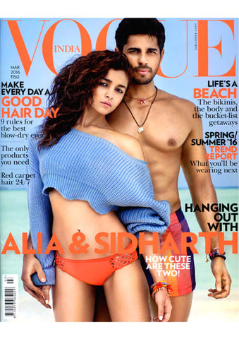 Vogue India Magazine Sidarth Malhotra Wearing Dana Levy Lima Pompom Friendship Bracelet