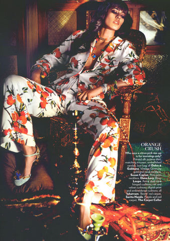 Vogue India Magazine - Featuring Dana Levy Rainbow Pompom Multicolour Lucky Charm Necklace