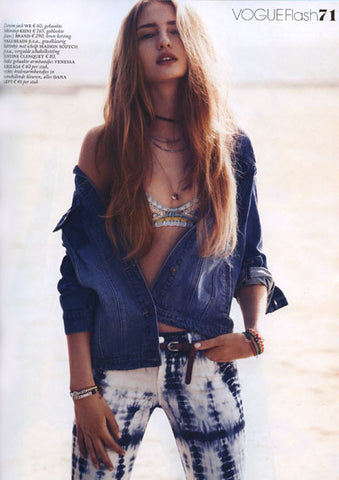 Dana Levy Mini Star of David Charm Glass Bead Mix Bracelet in Vogue Netherlands