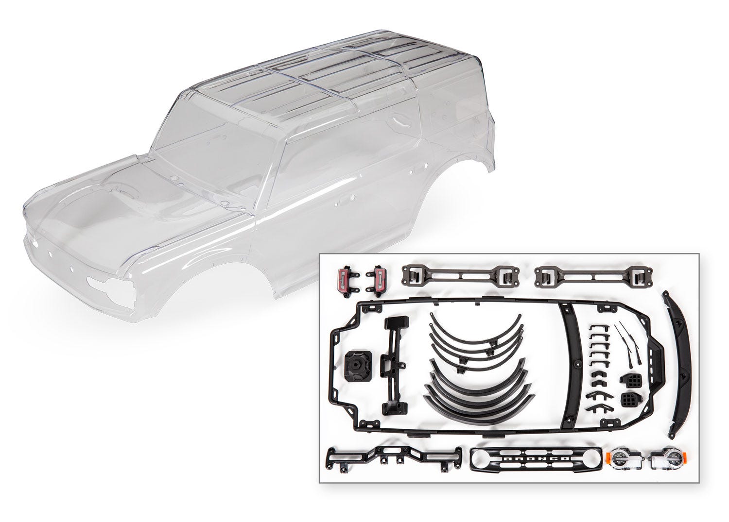 Traxxas TRX-4 2021 Bronco Clear Body