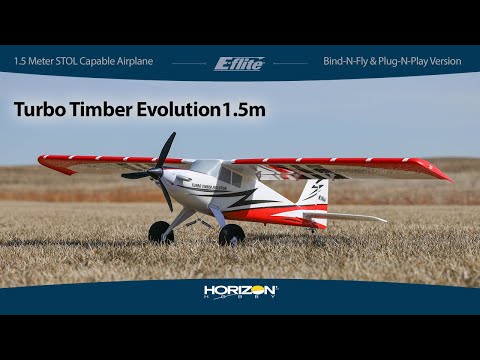 E-Flite Turbo Timber Evolution 1.5m BNF Basic, includes Floats