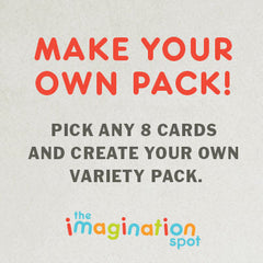 8 Assorted cards pack - The Imagination Spot