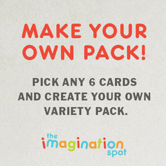 6 Assorted cards pack - The Imagination Spot