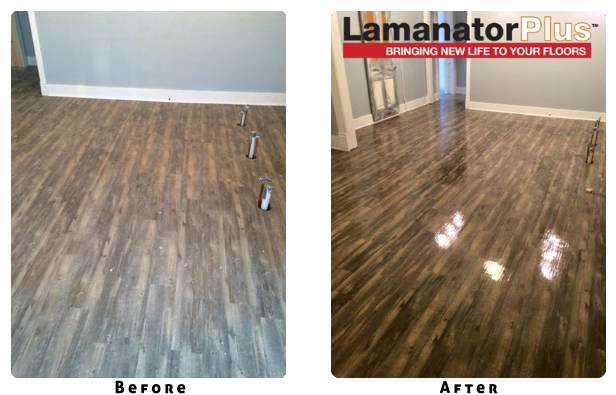 Laminate Floor Cleaned and Restored Using Lamanator Plus