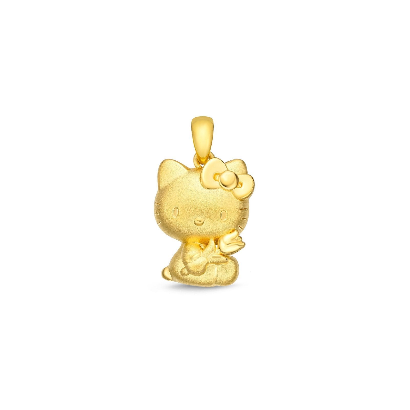 24k gold hello kitty pendant