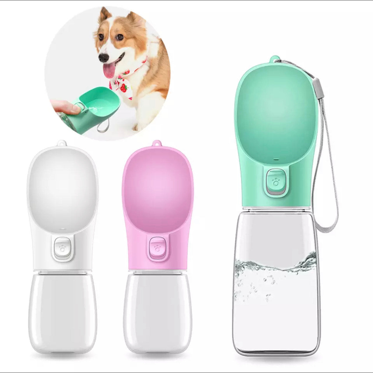 portable pet dog water bottle drinking bowls