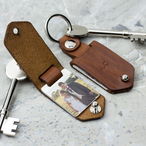 Personalised-Metal-Photo-Keyring-With-Leather-Case