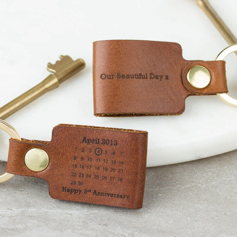 Personalised-Leather-Keyring-Create-Gift-Love