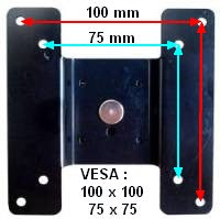 DW40 VESA 100 x 100 & 75 x 75 LCD Monitor Wall Mount