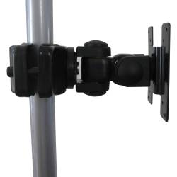 Monitor Pole Mount Bracket in Black or White