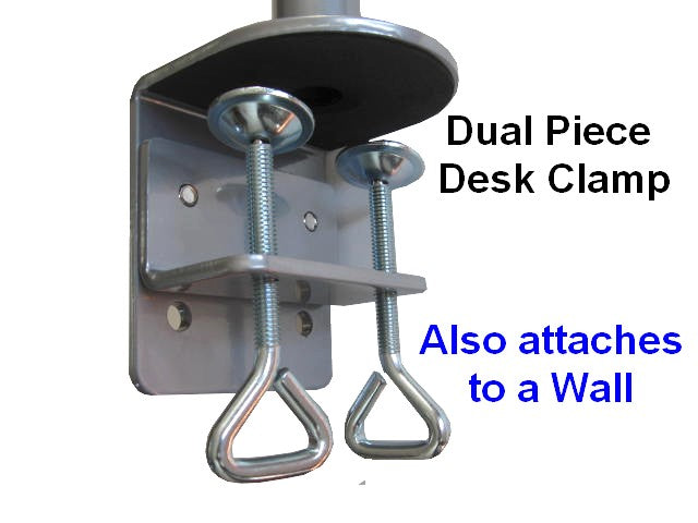 Clamp on Pole for laptop trays and monitor mounts