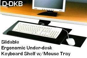 Dkbdk Slidable Underdesk Ergonomic Keyboard Shelf W Mouse Tray