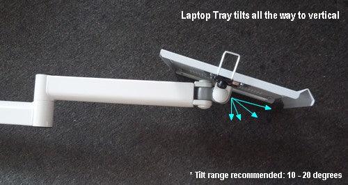 Tiltable laptop Wall arm 47" long