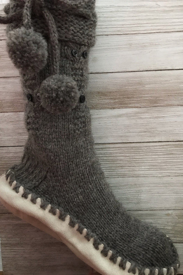 suede soles for knitted slippers