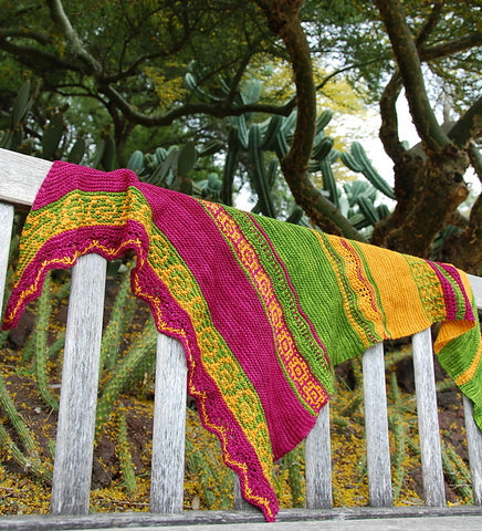 shawl knitting pattern by bunnymuff