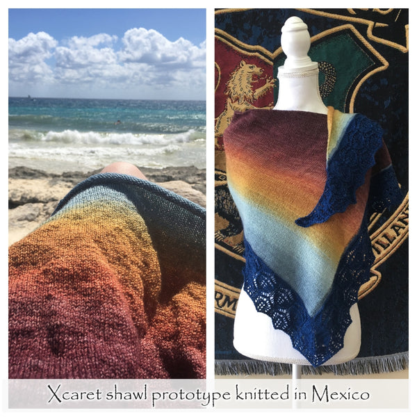 xcaret shawl pattern prototype