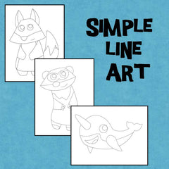 Simple Line Art Examples