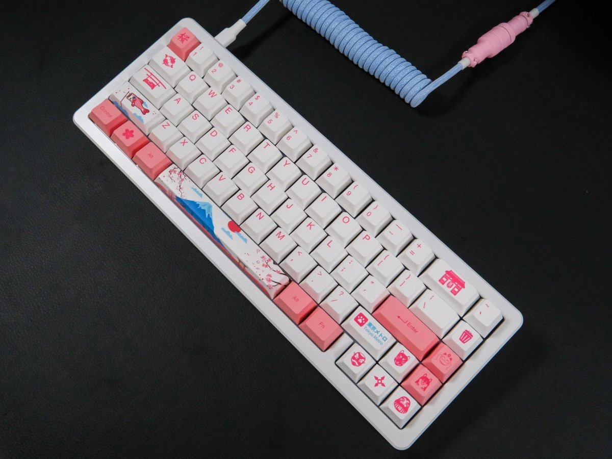 [Meow Key] Akko SPR 67 Fully Assembled Keyboard w/ World Tour Tokyo Keycap  Set w/ Sapphire Tactile Switches