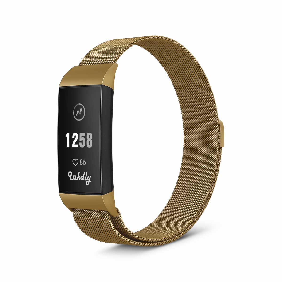 gold fitbit band charge 3