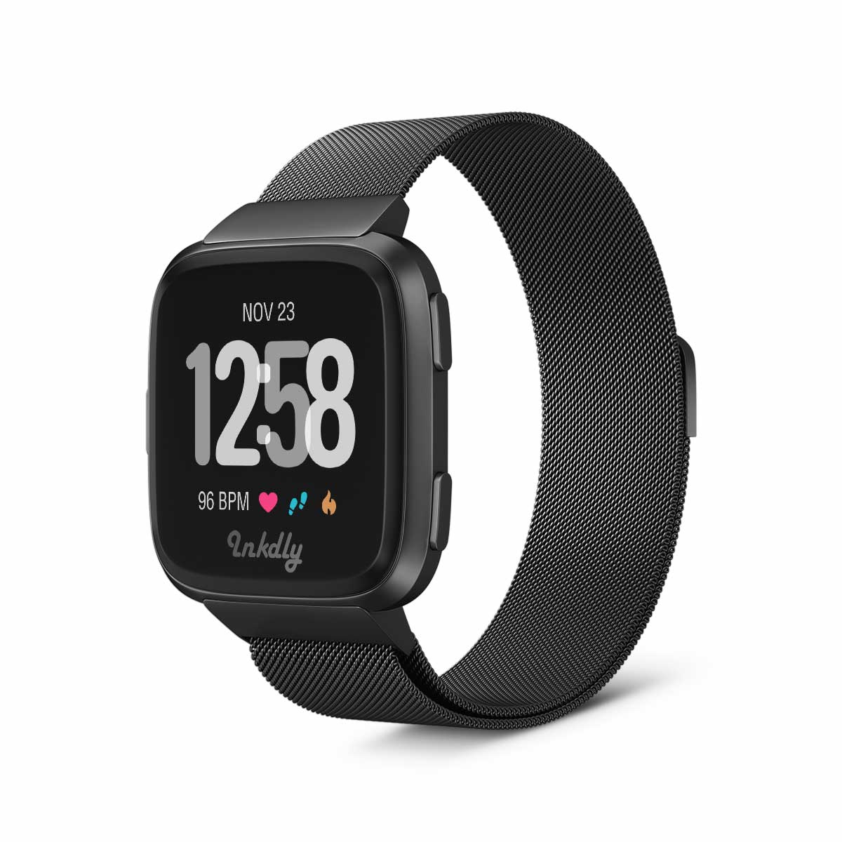 fitbit versa 2 rose gold with black band